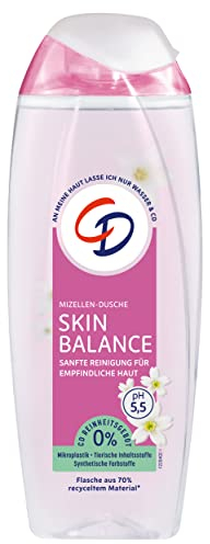 CD Mizellen DUSCHE SKIN BALANCE 250ML, sanfte Reinigung für empfindliche Haut, ohne Mikroplastik, vegan
