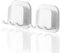 ZDZBLX Porte Brosse à Dents, Lot de 2 Porte Brosse à Dents Mural Support Brosse a Dent Electrique Porte-brosses à Dents, Rangement Brosse a Dent étanche, pour Suspendre Salle de Bain, Cuisine, Blanche