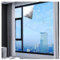Verdunklungsfolie, 30–150 cm Breite, 100–1000 cm Länge, Sonnenschutzfolie Fensterfolie, Sichtschutz Spiegelfolie, Blau-Silber (Color : Silver, Size : 150x300cm(59x118in))