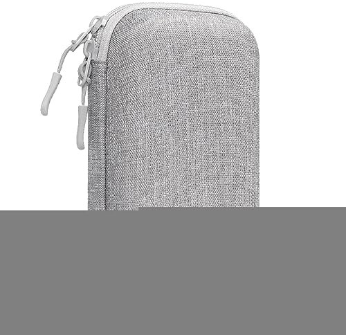 Label Maker Case, Multifunctional Hard Drive Case, Portable,Zipper Closure Mesh, Extra Interior Mesh Pocket Fits Label Paper Cable