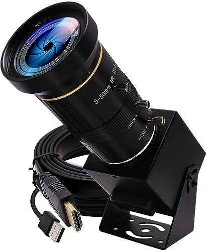 IFWATER HDMI 4K USB-kamera för livestreaming 10X variabelt fokus PC webbkamera USB HDMI samtidig utgång videokonferenser närbild zoom in och ut webbkamera för undervisningsträning online
