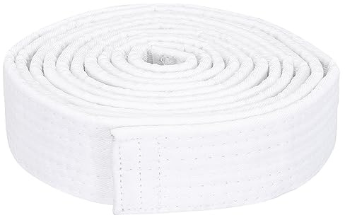 PATIKIL Taekwondo Farbe Rangliste Gürtel 1.5 x9.2Ft 2.8m Polyester Kampfsport Judo Karate Gürtel für Lehrpraxis Weiß