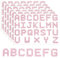 156 Stück Glitzer Buchstaben Sticker, 6 Blattstrass Buchstaben Selbstklebend Diamant-Buchstabenaufkleber Bling-Buchstabenaufkleber für DIY Kunsthandwerk Kleidungsdekoration (Rosa)