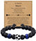 YELUWA Fußball-Armband-Geschenke für Männer, Ich Liebe Dich Geschenke für Männer Herren Geschenk Ehemann Freund Valentinstag Jahrestag Geburtstag Geschenk für Ihn Hochzeitstag Geschenke für Männ Blau