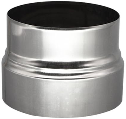 Kingsea Wickelfalzrohr Reduzierung, Edelstahl Reduzierstück 120 Auf 110mm Ofenrohr Adapter für Gas Wasserheizer Schornstein Rohrverbindung