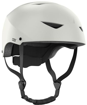 CASR Classic Helm für Skating, Fahrrad & Elektroroller, mit verstellbarem Clip, Nylonriemen – leicht & bequem, für Damen und Herren, Grau, Größe L