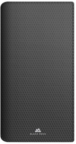 Black Rock Handyhülle für Samsung Galaxy S24 Ultra (Booklet, Handytasche, Etui mit Kartenfach, strukturierte Oberfläche, Mikrofaser, Rundumschutz, Hülle für Samsung Galaxy) schwarz