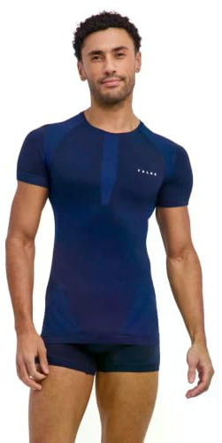 FALKE Herren Warm Round Neck Funktionsshirt Kurzarmshirt schnelltrocknendes atmungsaktives nachhaltiges Funktionsmaterial für milde bis kalte Temperaturen warme Funktionsunterwäsche 1 Stück