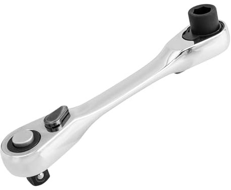 Gasea 1/4 Inch Mini Ratchet Wrench, 72 Teeth Drive Mini Socket Ratchet Allen Wrench Hex Handle Spanner Lock Socket Quick Release