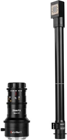AstrHori 28 mm F13 Upgrade 90° Periprobe-Objektiv 2X Makroobjektiv mit 360° drehbarer Basis for Leica/Panasonic/Sigma L Mount Series Mirrorless Cameras FP,S5,S1,S1R,S1H,SL,TL,TL2.etc