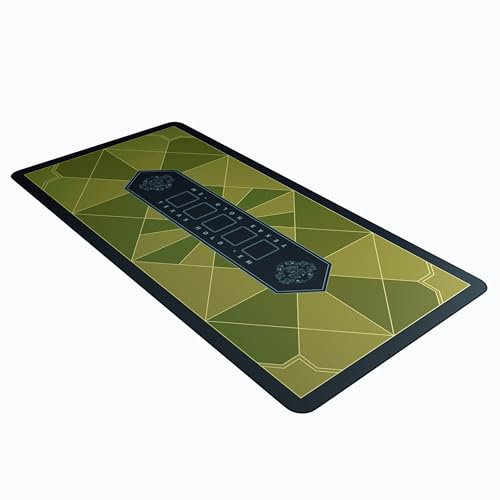 Bullets Playing Cards, Pokermatte, Paulie Design, rechteckig, Gold, 180 x 90cm