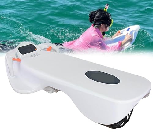 BESTXH Elektrisches Wassersurfbrett, Hochgeschwindigkeits- Elektrosurfbrett, Elektrosurfbrett FüR Erwachsene, Wasserroller, PropellertauchausrüStung Zum Schwimmen,Schwimmhilfen,Weiß