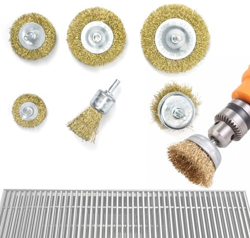 Drahtbürste für Grillreinigung, entfernt hartnäckige Flecken, Rostentfernung, Korrosion, poliert Metallgrate und schrubbt Oberflächen, perfekt für Grillöfen und Grills, kompatibel mit elektrischen