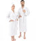 Hammetex Bademantel 100% Baumwolle Unisex für Damen und Herren, Hochwertig 400 g/m² Qualitat Weich Saugfähig Frottee Bademantel für Paare mit Taschen, Weiß