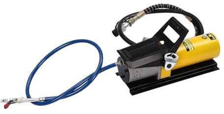 Pompa idraulica ad aria compressa 10000PSI con 2 tubi, uscita ZG3/8, ingresso G1/4, potente pompa ad aria a pedale compatibile con compressori d'aria