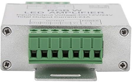 Amplificadores LED RGBW Extensión de Señal RGBW Carcasa de Aluminio Tira de LED RGBW 24A para Iluminación de Larga Distancia Varias Tiras de Luces Eventos Festivos