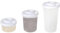 Set Di 3 Mini Shaker per Sale E Pepe, Saliera E Pepiera in Plastica Di Diverse Dimensioni, Trasparenti per Sale E Pepe Con Coperchio, Per Campeggio, Picnic, All'aperto, Cucina, Pranzo, Spezie (Bianco)