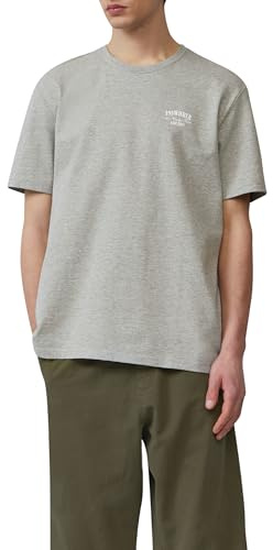 QS Rundhals T-Shirt in Schwerer Jerseyware mit Frontprint