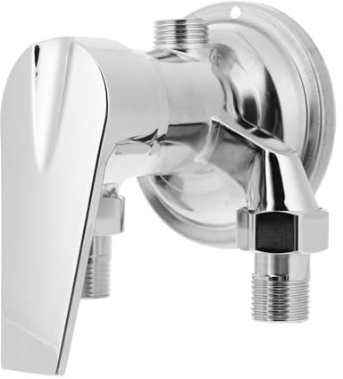 MUCKLILY Duscharmatur Mischventil Mit Umsteller Präzise Temperatureinstellung Robustes Messingmaterial Chromfarben Mit Handbrause Für Badezimmer Und Wohnmobil