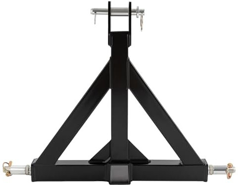 CHIMHOON Attelage de remorque, adaptateur à trois points, catégorie 3 points, prise euro, remorqueur, support d'attelage de remorque, adaptateur trois points, adaptateur d'attelage, pour la plupart