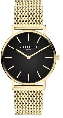 Liebeskind Berlin Damenuhr – Runde Quarzuhr 34 mm – Mesharmband – 5 ATM wasserdicht – Modern & elegant erhältlich