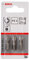 Bosch Accessories Bosch Professional Bit Extra-Hart für Pozidriv-Kreuzschlitzschrauben (PZ2, Länge: 25 mm, 3 Stück)