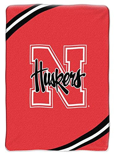 NCAA Nebraska Cornhuskers Force Plush Raschel Überwurf, 152,4 x 203,2 cm
