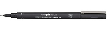 Uni-Pin fine lner marker 0.4mm black single pen