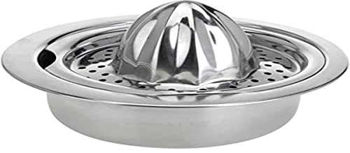 Excellent Houseware Zitruspresse aus Edelstahl - Citrus Juicer - 0.8 Liter - Tragbar - Manuell - Edelstahl
