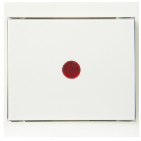 Kopp 621667086 Malta Kontrollschalter (Aus- und Wechsel) mit Linse und Eingesetzter Glimmlampe, Creme-weiß