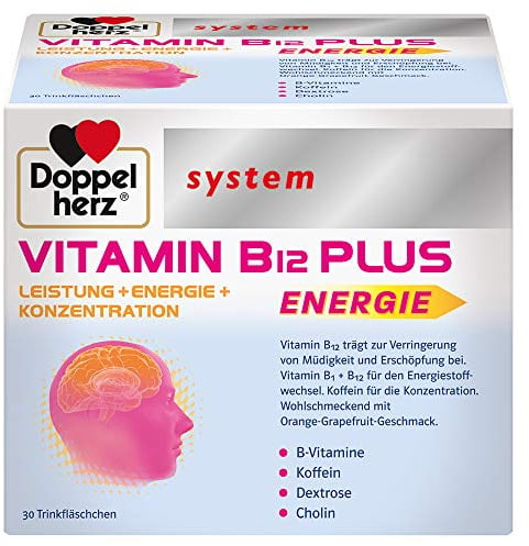 Doppelherz system Vitamin B12 Plus Trinkfläschchen, 30 St. Ampullen