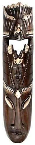 Wogeka - große Holz Wand-Maske Vogel - Deko Schnitzerei Handarbeit Tier Afrika Maske 09