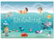 12 Einladungskarten im Set Zum Geburtstag / Kindergeburtstag mit Motiv Ozean, Unterwasserwelt, Schwimmbad, Freibad, Poolparty. Einladungen für Jungen und Mädchen (12 Einladungen)