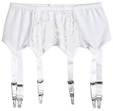 usmley Regolabile Reggicalze Sexy Giarrettiera per Calze Autoreggenti 6 Cinghie Elastiche