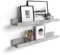 MOBILI FIVER, 2er-Set First Bilderregale, 80 cm, Grauer Beton, Made In Italy