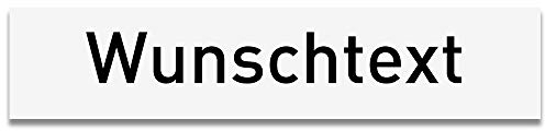 printplanet® - Straßenschild mit Text selbst gestalten - Kunststoff-Wegweiser mit Wunschnamen personalisieren und bedrucken - Größe 36,4 cm x 7,7 cm - Variante Standard