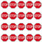 GreenIT 20 Aufkleber 2cm Stop Schild Zeichen Symbol Modellbau Mini Sticker 4061963009482