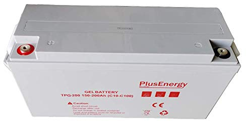 Batería Gel PlusEnergy TPG200 12V 200Ah Ciclo Profundo Uso para instalaciones Solar Descarga Profundo