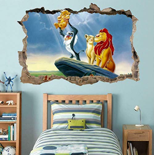 CSCH Wandtattoo Rapunzel Tangled 3D Smashed Wandaufkleber Aufkleber Home Decor Art Wandbild