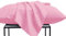 PETTI Artigiani Italiani - Coppia di Federe Cuscino 50x80 cm in Microfibra, Cuscini Arredo Camera da Letto, Divano, Set 2 Fodere Copricuscino, Federa Tinta Unita Rosa, 100% Made in Italy