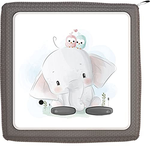 Coverlounge Folie geeignet für die Toniebox | Schutzfilm Sticker | Elefant mit Vögeln