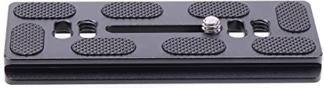 FocusFoto PU100 PU-100 Quick Release Plate, 100mm Long Plate with 1/4-20 Mounting Screw for Benro B0 B1 B2 J0 J1 N1 Arca Swiss Tripod Ball Head