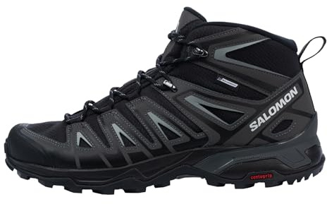 Salomon X Ultra Pioneer Mid ClimaSalomon Waterproof Herren Wanderschuhe, Alle Wetterbedingungen, Sicherer Fußhalt, Stabil und gedämpft, Black, 42 2/3