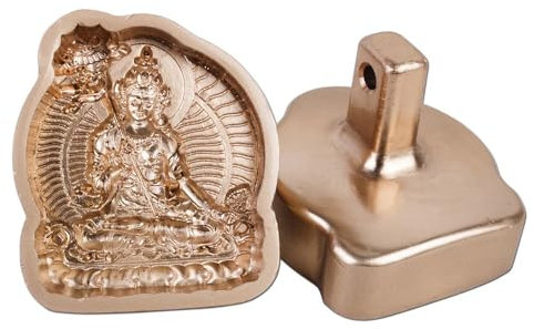 Gandhanra Sitatapatra Statuen TSA TSA Formen - Mini Tibetische Tonformen für Sakralkunst, Werkzeugsatz zur Herstellung Opfergaben, handgefertigte Handwerksformen für spirituelle Praxis