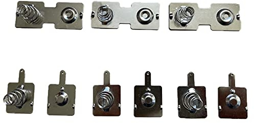 Plantmate D Cell Battery IEC R20 Leaf Spring Contact Metal Plate 3-Set Pack
