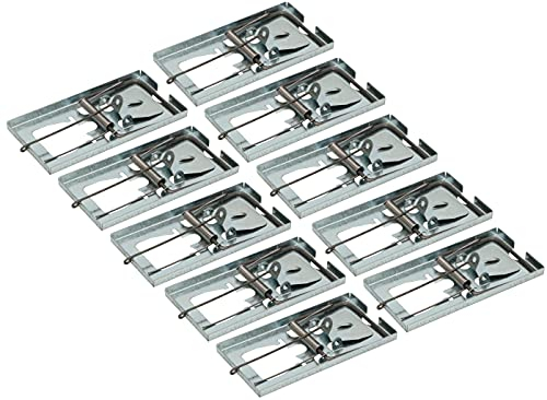 KOTARBAU® 10er Set Mausefalle aus Verzinktem Stahlblech