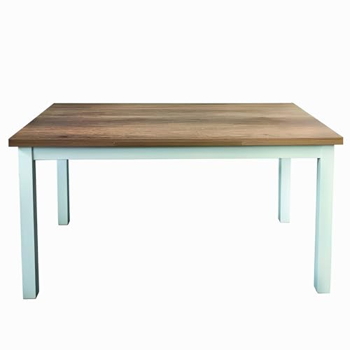 Mar.c.a. Design - Moderner Lissabon-Tisch, hergestellt in Italien, aus Holz, Farbe Eiche antik, Maße: 135 x 80 x 74 cm.