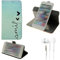 K-S-Trade Qualitativ & Innovativ Schutz Hülle Handy Hülle Für HTC Wildfire E3 360° Wallet Case Schutz Hülle ''Smile'' Inkl. Ohrstöpsel