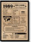 EQUIK PRODUCTS Geburtstagskarte 1989 | Geburtstagsgeschenk für Männer und Frauen | Geburtsjahr 1989 | Vintage Poster | Dekoration und Geschenkidee | Zurück in 1989 (1989)