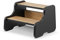 defiPad Tritthocker mit 2 Stufen | Holzhocker für Kinder | Kindertreppchen Schemel | Kindermöbel für Bad, Küche, Kinderzimmer ab 2 Jahre | Toilettenhocker | Hocker Holz | Kinderzimmer Möbel |